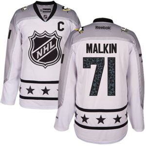 NHL Pittsburgh Penguins Pelipaita #71 Evgeni Malkin Authentic Valkoinen Reebok Metropolitan Division 2017 All-Star